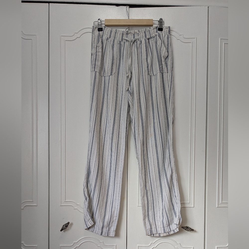SO Gray and White Straight Leg Pants